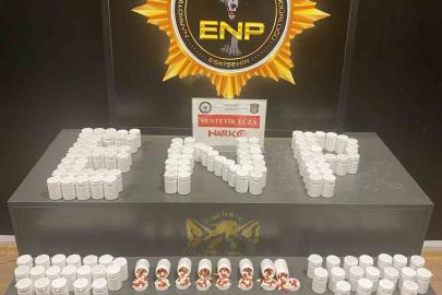 Eskişehir’de 8 bin 67 sentetik ecza hap ele geçirildi