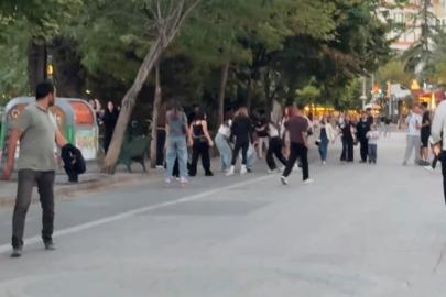 Eskişehir’de kız çocuklarının saç saça, başa başa kavgası