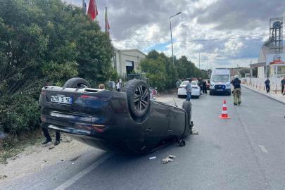 Fabrikadan çıkan kamyon nedeniyle kaza yaptı