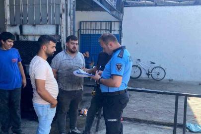 Germencik’te sanayi sitesindeki işletmelere ruhsat denetimi