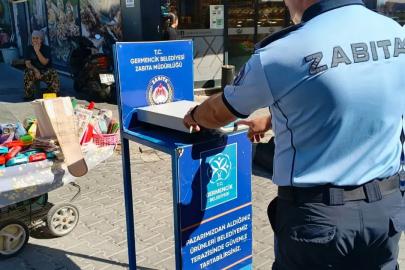 Germencik’te semt pazarında etiket ve tartı denetimi