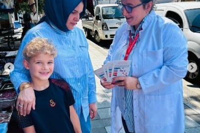 Gölyaka’da aşı farkındalığı için bilgilendirme standı kuruldu