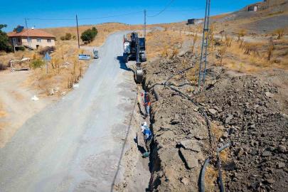 Hacı Yusuflar Mahallesi içme suyu hattında sona doğru