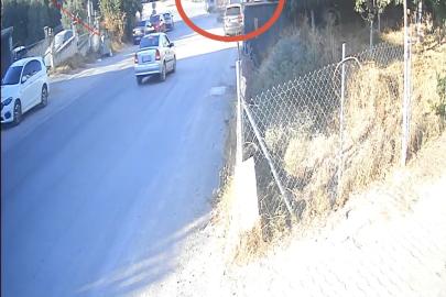 Hafriyat kamyonu iki aracı biçip bahçeye uçtu: 1 yaralı