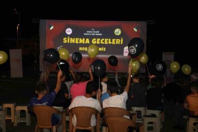 Hasanlar köyünde nostalji dolu açık hava sineması
