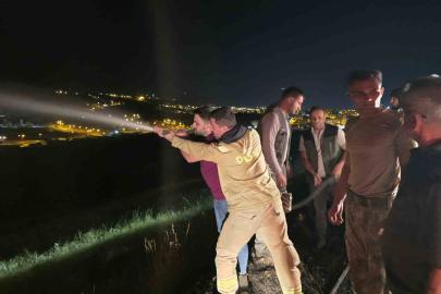 İdil’de alevlerle saatlerce mücadele: Yangın köy evlerine ulaşmadan söndürüldü