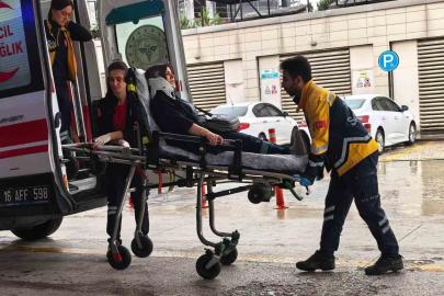İnegöl’de zincirleme kaza: 2 yaralı