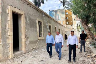 İskenderun Lisesi’nde restorasyon çalışmaları sürüyor