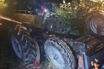İzmir’de devrilen traktörün altında kalan sürücü hayatını kaybetti