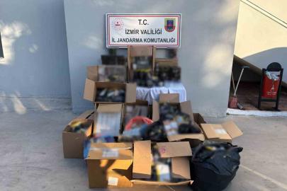 İzmir’de jandarmadan kaçak tütün operasyonu: 250 bin TL’lik ürün ele geçirildi
