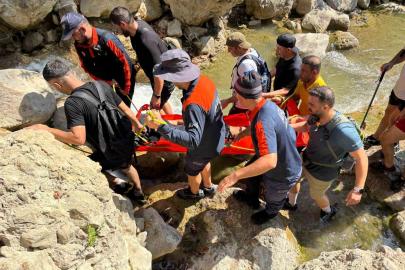 Kahramanmaraş’ta kanyonda yaralanan vatandaş kurtarıldı