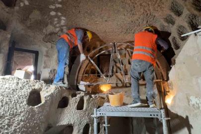 Kapadokya’da 7 peri bacasının korunması için çalışma yapıldı