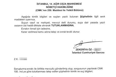 Kaşif Kozinoğlu’nu tutuklamaya sevk eden savcı Zekeriya Öz çıktı