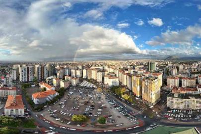 Kayseri semalarında gökkuşağı güzelliği