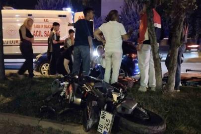 Kayseri’de otomobille motosiklet çarpıştı: 1 yaralı