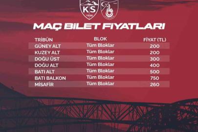 Kayserispor - İstanbul maç biletleri satışa çıkıyor