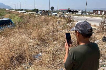 Kazanın ardından olay yerinde sosyal medya yayını açan yaşlı kadın kamerada