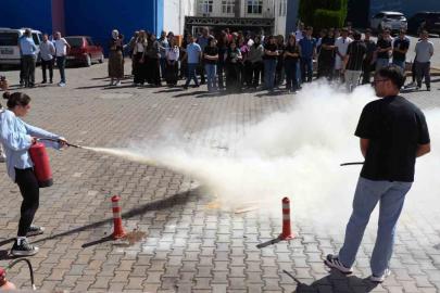 KBÜ Tıp Fakültesinde deprem ve yangın tatbikatı