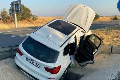 Keşan’da su kanalına düşen otomobilde 4 kişi yaralandı
