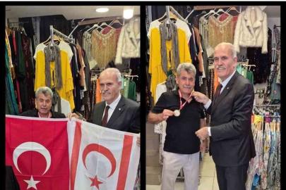 Kıbrıs Maratonu öncesi Bursalı Veteran atlete anlamlı ziyaret