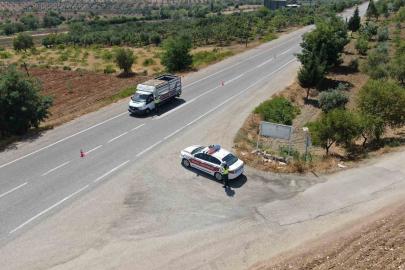 Kilis’te trafik güvenliği için dron ile denetimi gerçekleşti