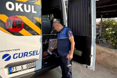 Kırıkkale’de okul servislerine sıkı denetim