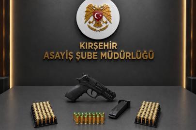 Kırşehir’de asayiş uygulamalarında silah ve uyuşturucu ele geçirildi