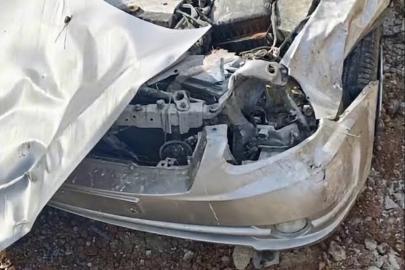 Kontrolden çıkan otomobil takla attı: 1 ölü, 2 yaralı