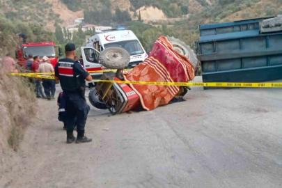 Köşk’te seyyar pide fırını taşıyan traktör devrildi: 1 ölü, 1 yaralı