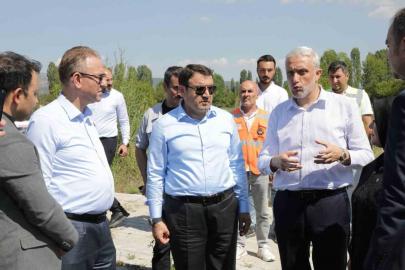 Kütahya Valisi Işın, Emet-Simav yolundaki çalışmaları inceledi
