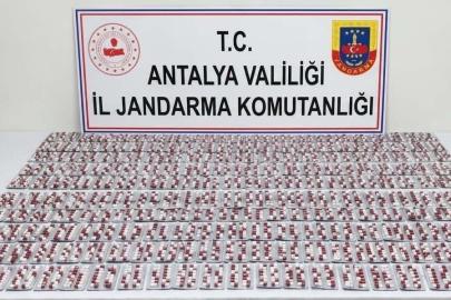 Manavgat’ta 3 bin sentetik hap ele geçirildi