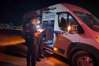 Manisa’da jandarmadan gece denetimi