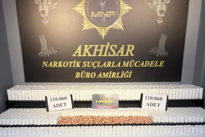 Manisa’da uyuşturucu operasyonu: 110 bin hap ele geçirildi, 2 kişi tutuklandı