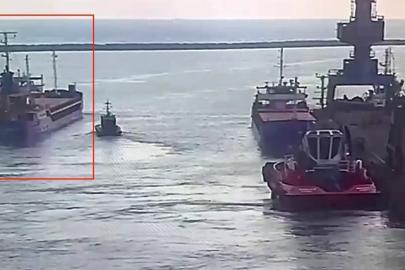 Marmara Denizi’nde batan geminin İskenderun’dan çıkış anı kamerada