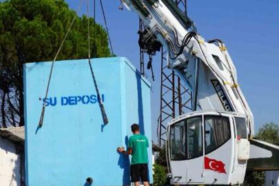 Menteşe’nin Akyer ve Göktepe Mahallelerine kesintisiz su için yeni depolar