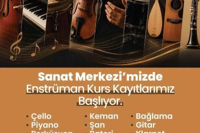 Merkezefendi Sanat Merkezinde enstrüman kurs kayıtları başlıyor
