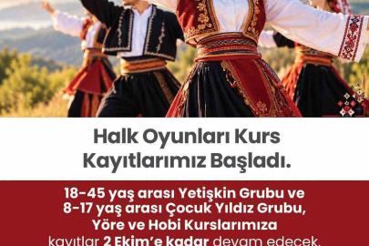 Merkezefendi’de halk oyunları kurs kayıtları başladı