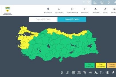 Meteorolojiden Karadeniz Bölgesi için ’sarı kodlu’ yağış uyarısı