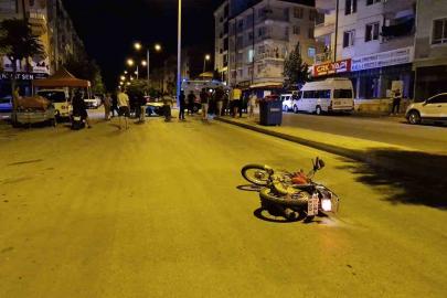 Motosiklet sürücüsünün ölümüyle sonuçlanan kaza kamerada