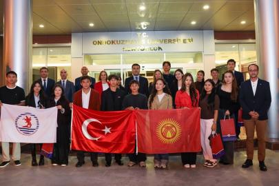 OMÜ’de Kırgız öğrencilerle başkonsolos buluşması