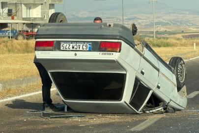 Otomobil takla attı: 1 yaralı