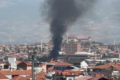 Palet fabrikasında yangın