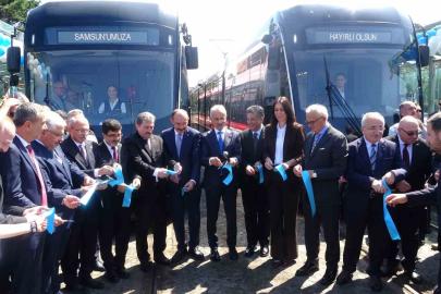 Samsun’da 2 yeni tramvay hizmete girdi