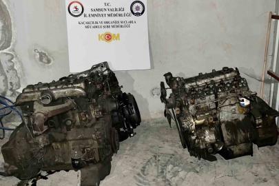 Samsun’da 3 gümrük kaçağı otomobil motoru ele geçirildi