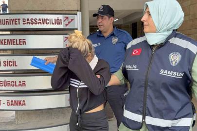 Samsun’da mağazalardan giysi çalan kadın tutuklandı