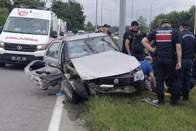 Samsun’da otomobiller çarpıştı: 5 yaralı
