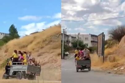 Siirt’te öğrencilerin tehlikeli okul yolculuğu