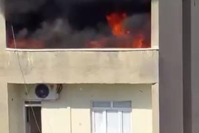 Silopi’de 4 katlı binada yangın paniği