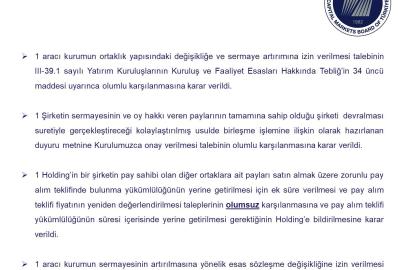 SPK’dan tasfiye süresine ilişkin basın duyurusu