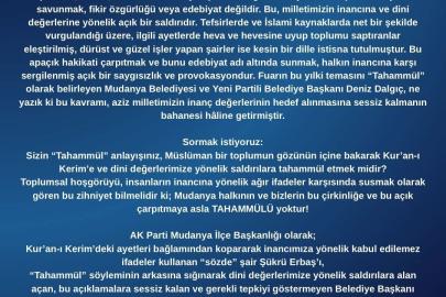 ’Şuara Suresi’yle ilgili açıklamaları nedeniyle Şükrü Erbaş ile Başkan Dalgıç’a büyük tepki